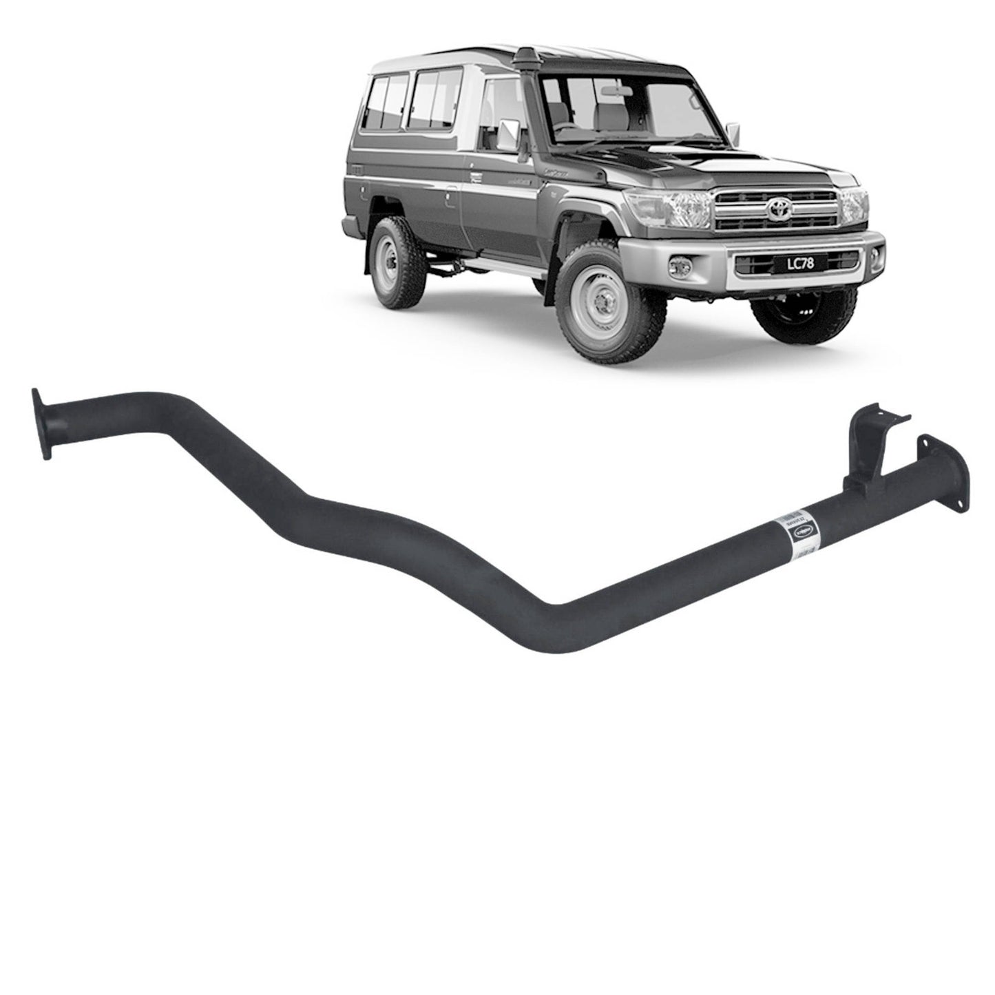 Performance 2.5" Headers & Exhaust for the Toyota LandCruiser 75/78 Series 4.2L 1HZ (view 7)
