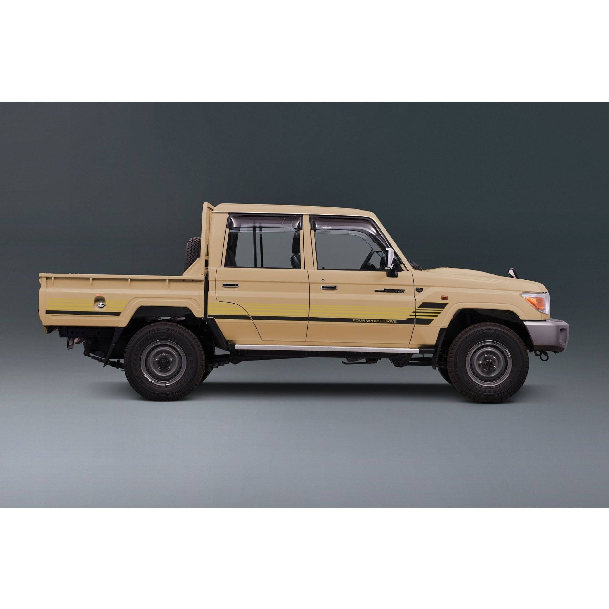 Decal Body Stripe Kit (Townsville) for the Toyota LandCruiser 79 Series Dual Cab (2012-) (view 11)