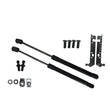 70 Series Land Cruiser Bonnet Gas Struts (Pair) kit contents including two gas struts, mounting brackets, ball studs and fixings