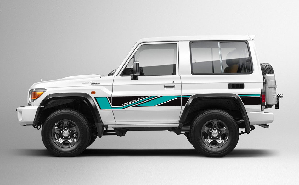 70 Series Land Cruiser Decal Body Stripe Kit (Barossa) -  71 Series (2023-)