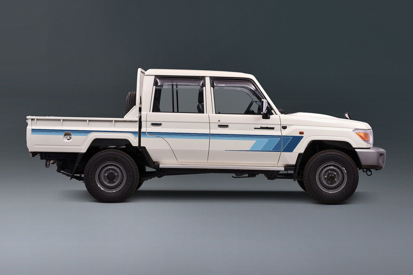 70 Series Land Cruiser Decal Body Stripe Kit (Broome) - 79 Series Dual Cab (2012-)