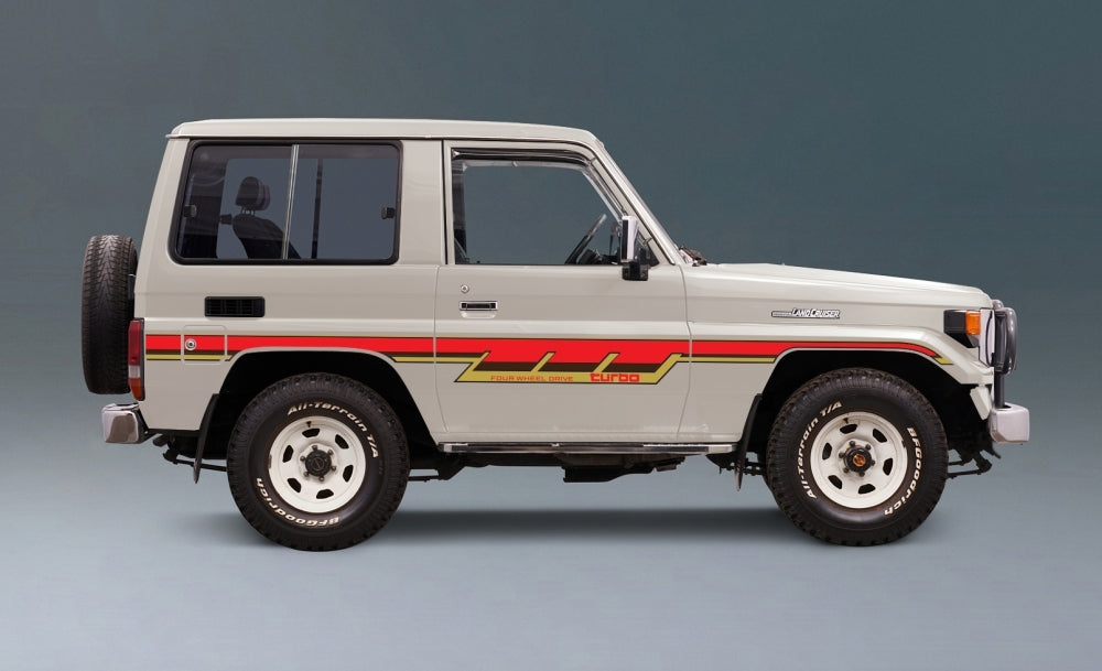 70 Series Land Cruiser Decal Body Stripe Kit (California) -  71 Series/Bundera (1984–)