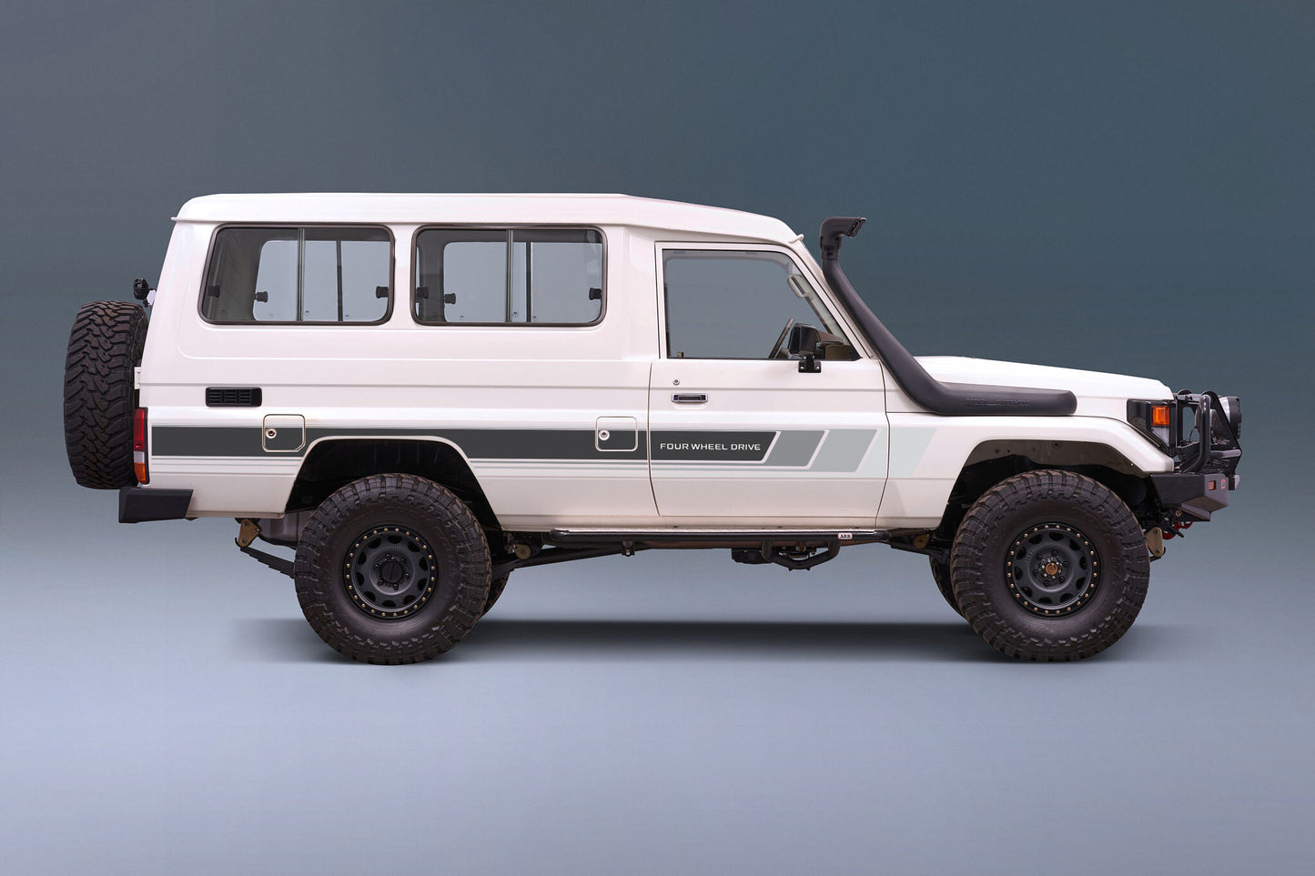 70 Series Land Cruiser Decal Body Stripe Kit (Cobar) - 75 Series (1985–1999)