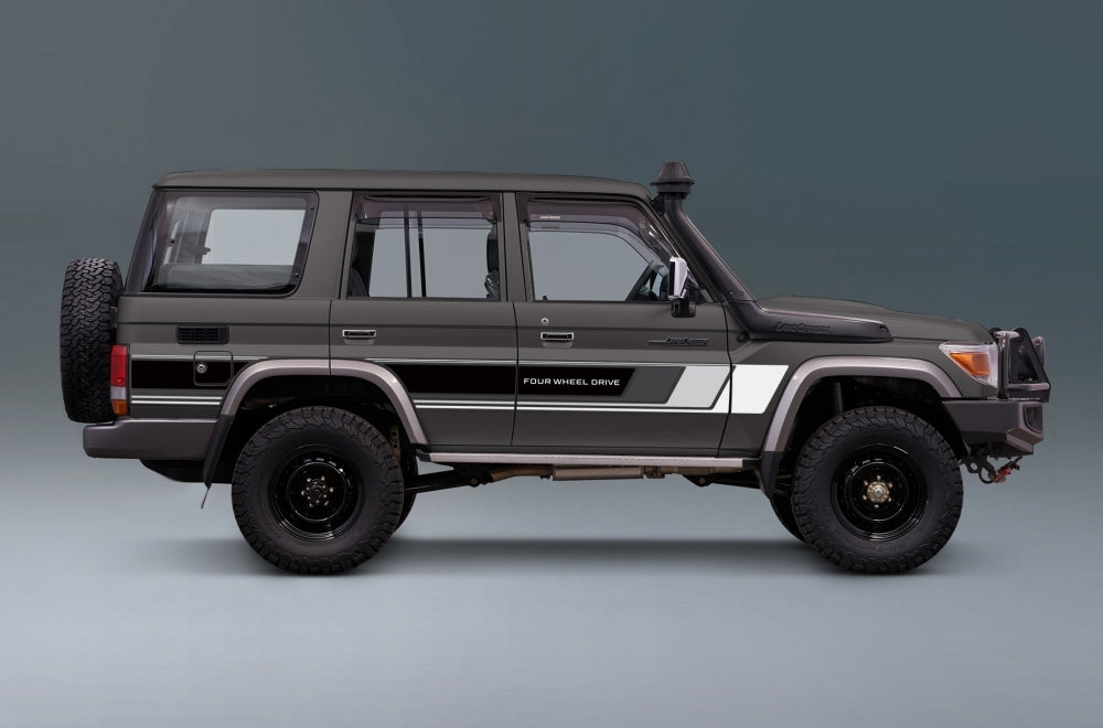 70 Series Land Cruiser Decal Body Stripe Kit (Cobar) - 76 Series (2007-)