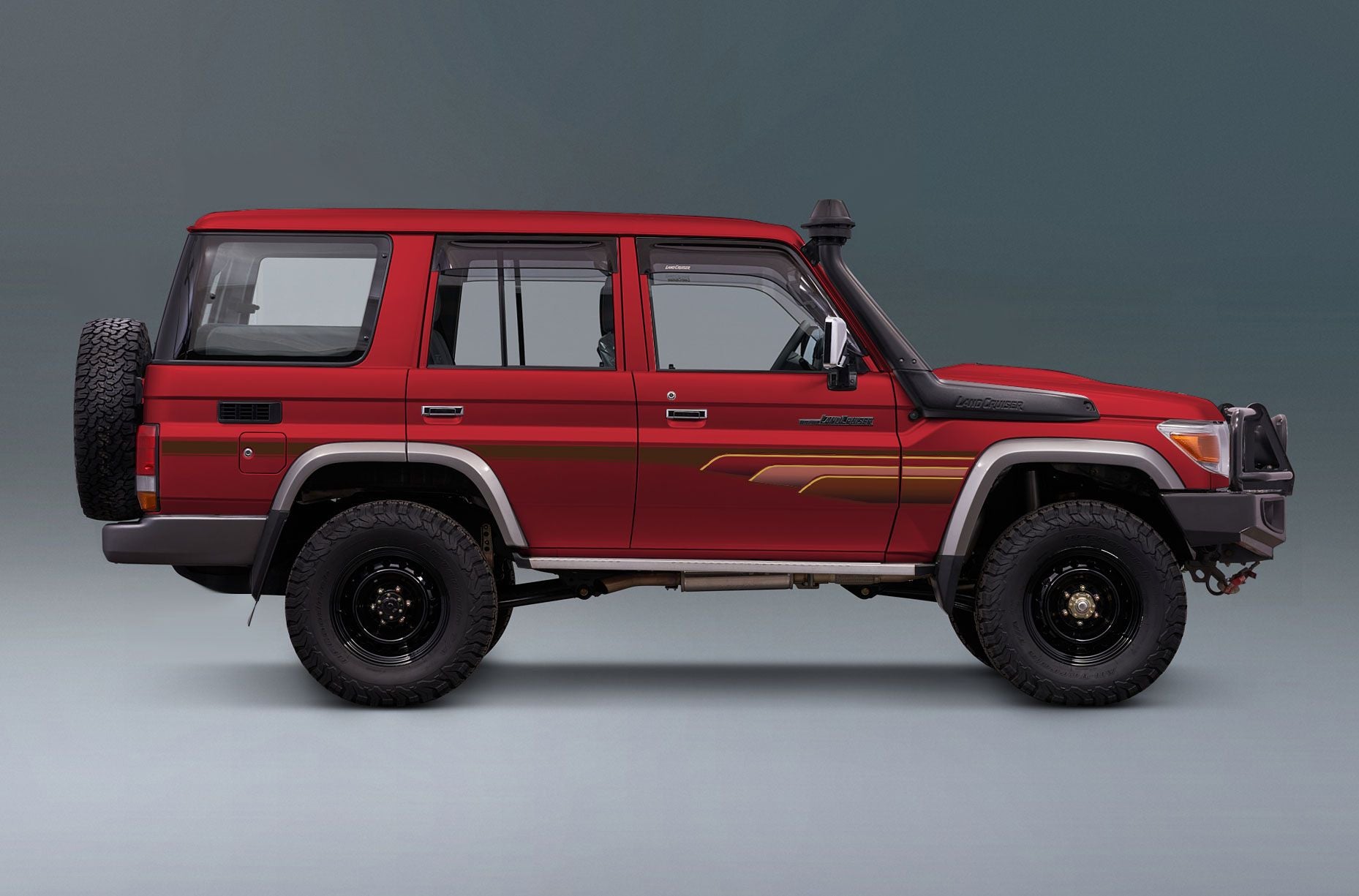 70 Series Land Cruiser Decal Body Stripe Kit (Muscat) - 76 Series (2007-)