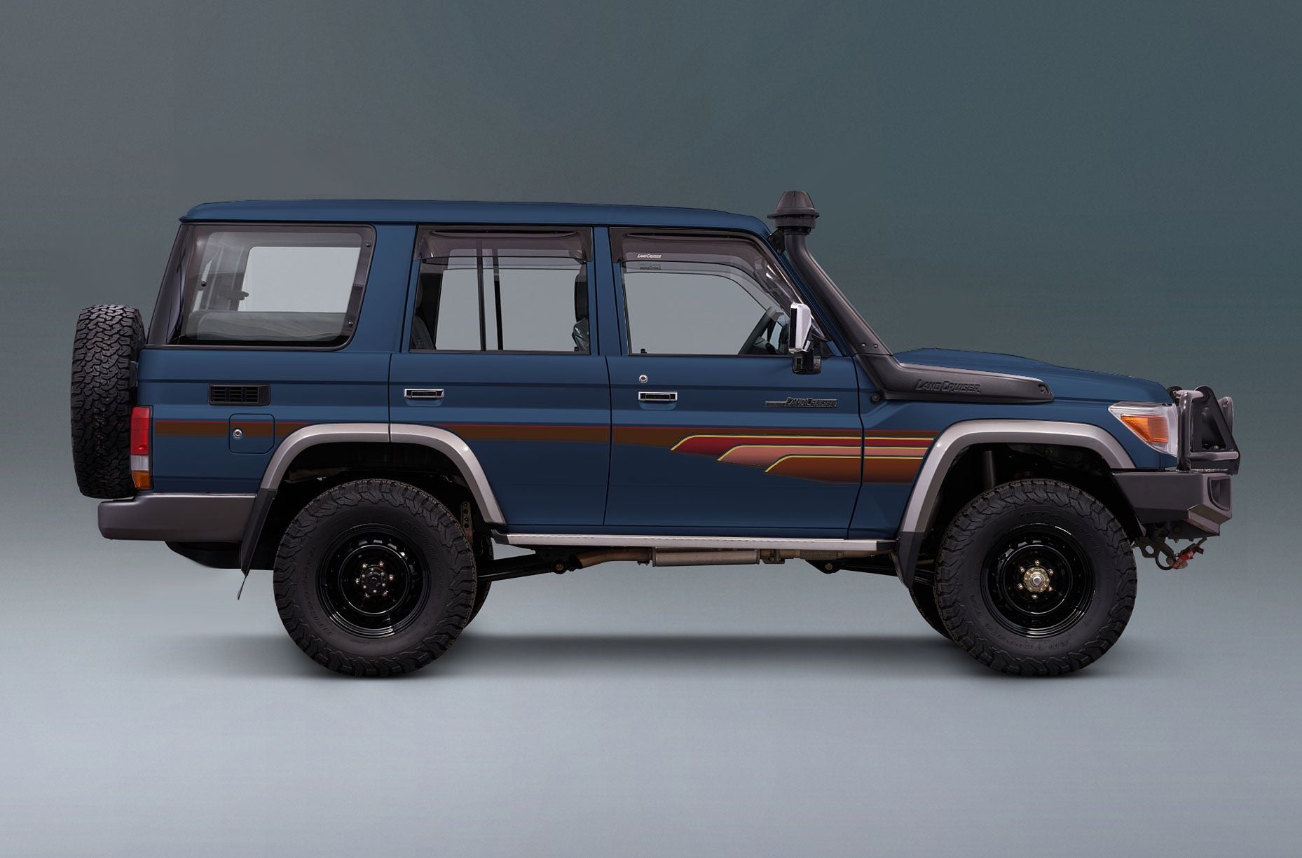 70 Series Land Cruiser Decal Body Stripe Kit (Muscat) - 76 Series (2007-)