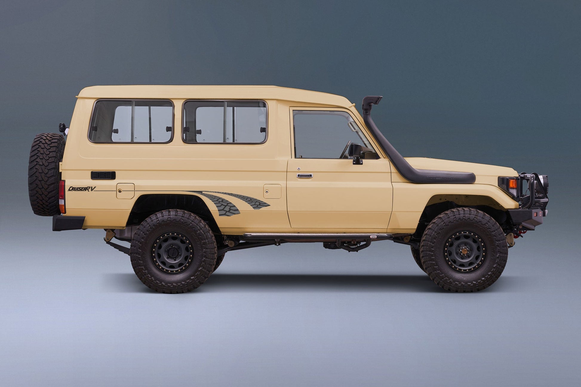 Restored pre-incident image 59652658987192 for Decal Body Stripe Kit (RV-Tracks) - 75 Series (1985–1999)