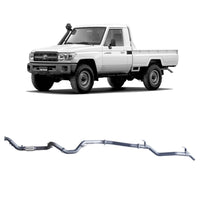 Extreme Duty 3" Turbo Back Exhaust for the Toyota LandCruiser 79 Series Single Cab (03/2007 - 10/2016) (view 4)
