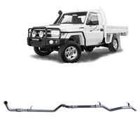 Extreme Duty 3" Factory Dump Pipe Back Exhaust for the Toyota LandCruiser 79 Series 4.2L TD (01/2001 - 01/2007)
