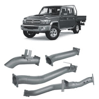 Extreme Duty 4" DPF Back Exhaust for the Toyota LandCruiser 79 Series Dual Cab