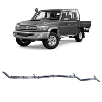 Extreme Duty 3" Turbo Back Exhaust for the Toyota LandCruiser 79 Series Dual Cab (01/2012 - 10/2016) (view 2)